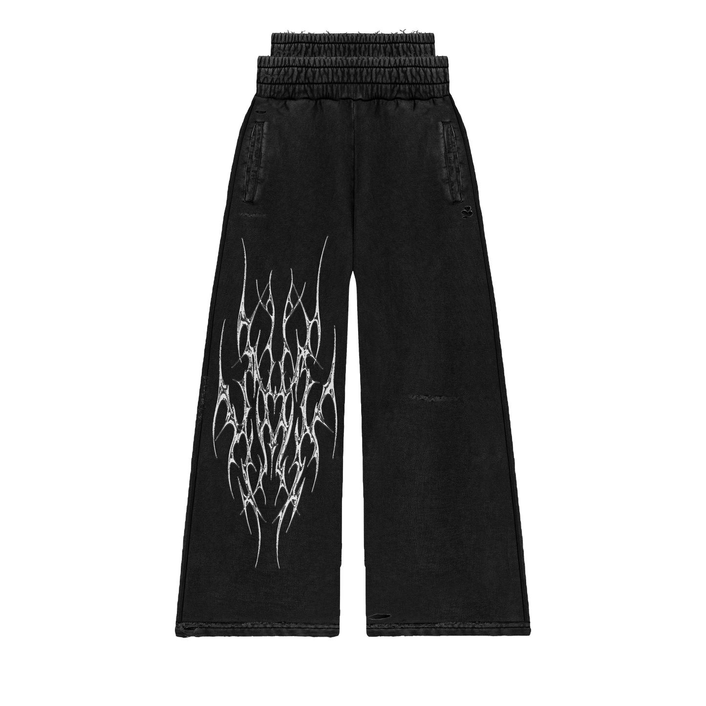 Double waisted Sweats in black