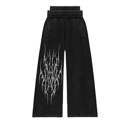 Double waisted Sweats in black
