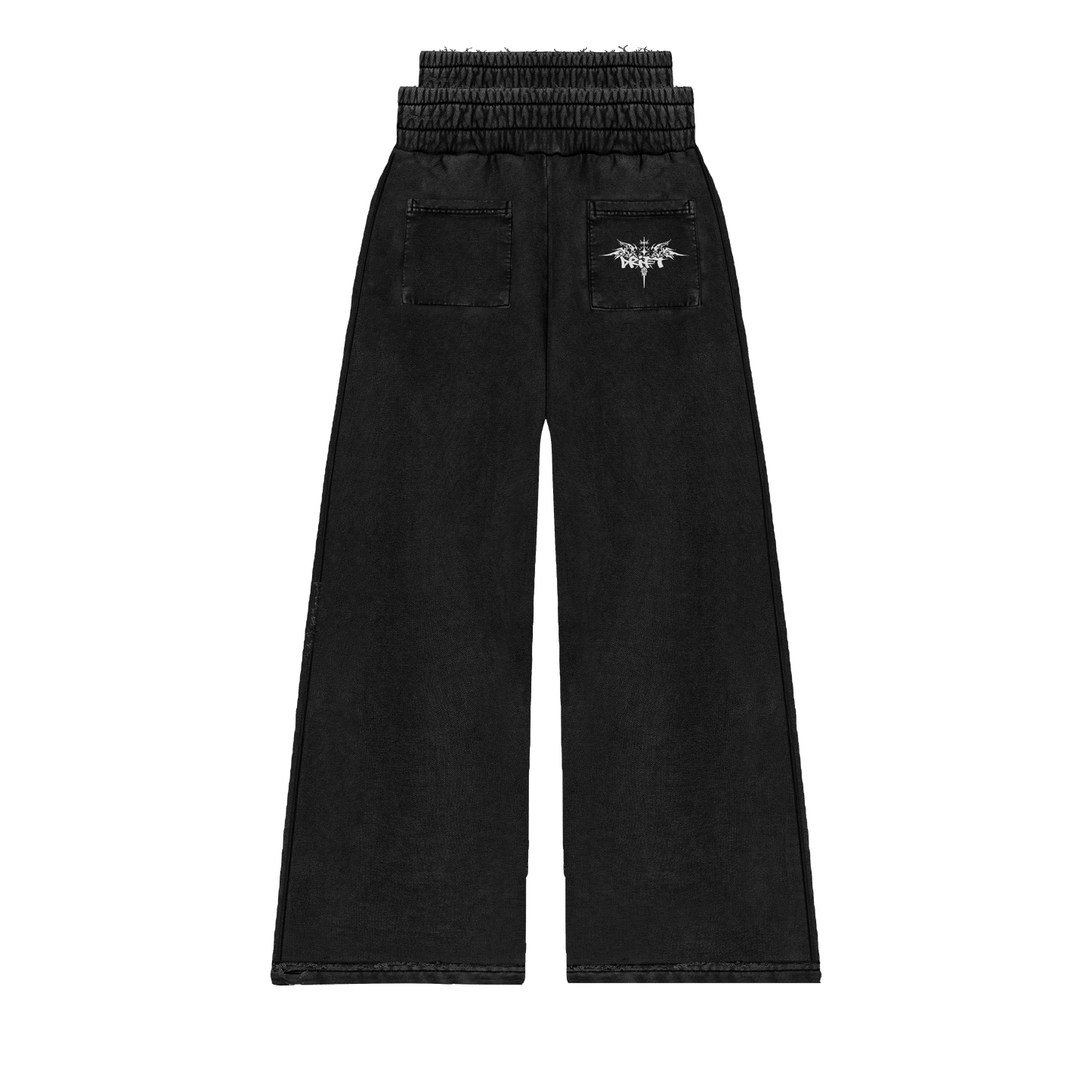 Double waisted Sweats in black