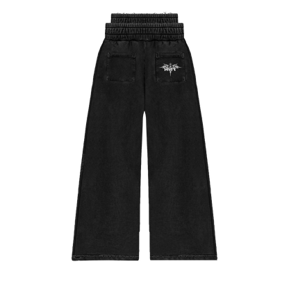 Double waisted Sweats in black
